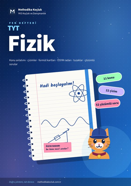 TYT Fizik Fen Defteri kapağı